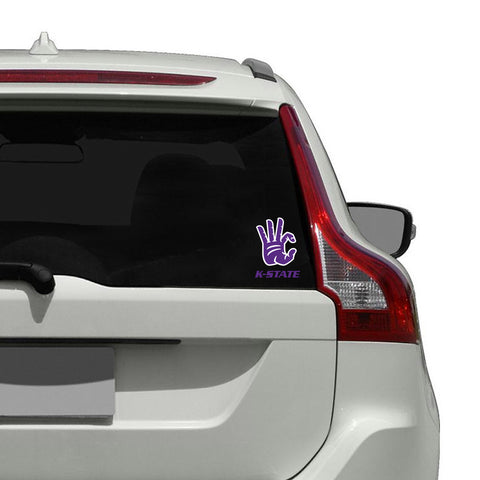 Kansas State Wildcats "WC" Hand Sign Die-Cut Car Decal