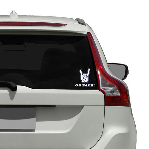 Nevada Wolf Pack "WOLF PACK" Hand Sign Decal