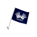 Rice Owls "OWL WINGS" Hand Sign Car Flag
