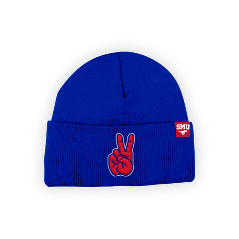 SMU Mustangs "PONY UP" Hand Sign Beanie